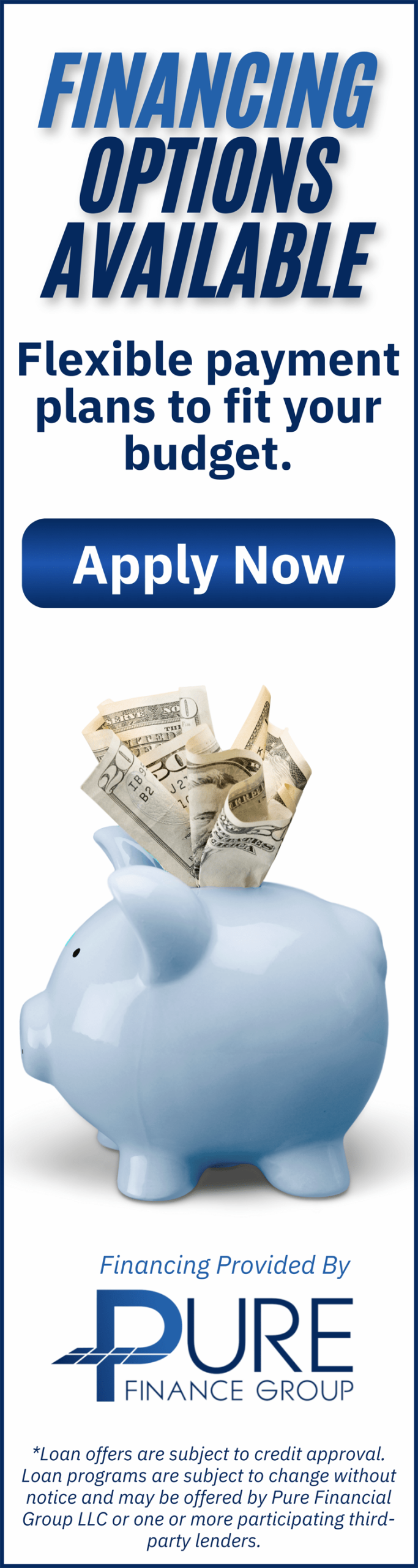 Financing Options Available