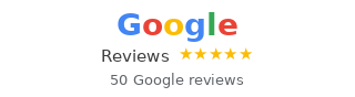 Google Reviews — 50 five-star reviews