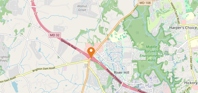 Town map of Clarksville, Maryland