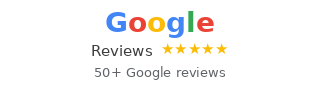 Google Reviews — 50+ five-star reviews