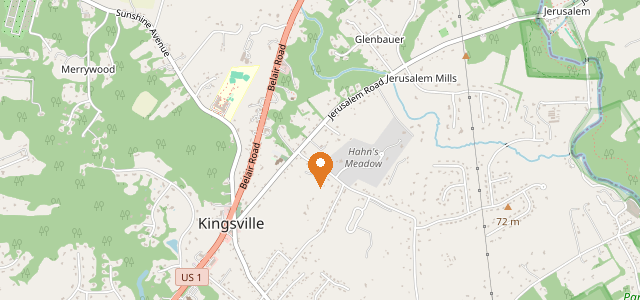 Town map of Kingsville, Maryland