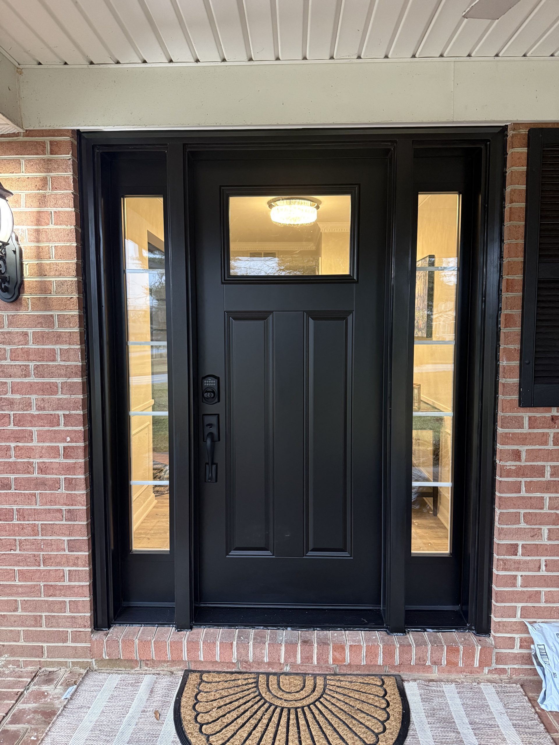 Provia entry door with sidelights in Lutherville-Timonium, Maryland